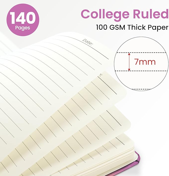 ZOTIA Lined Spiral Journal for Women, A5 Pretty Hardcover Notebook for Work - Image 2