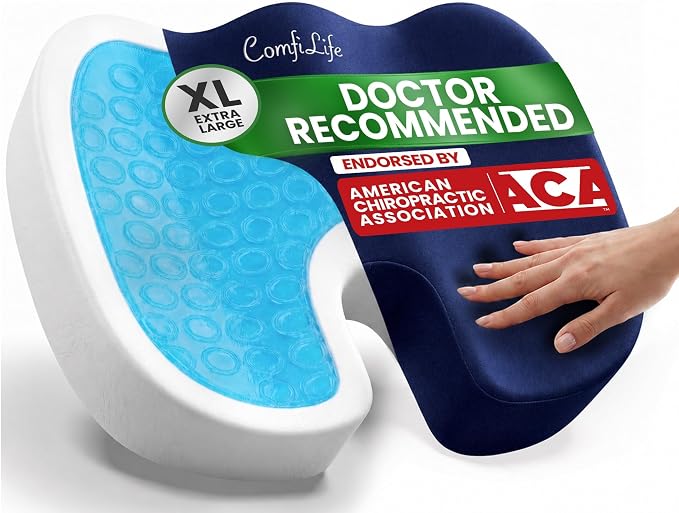 ComfiLife Extra Large Gel & Memory Foam Seat Cushion by ComfiLife