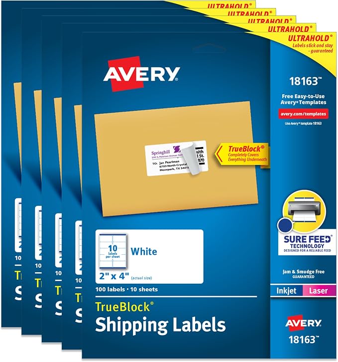 Avery Printable Shipping Labels by Avery