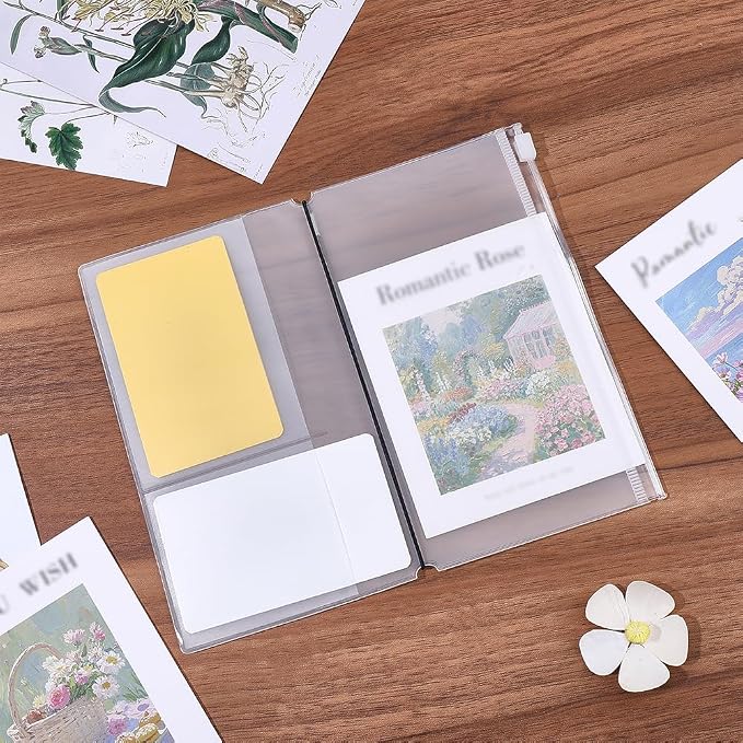 CRASPIRE 4Pcs Zipper Pocket for Travelers Notebook Accessories - Image 4