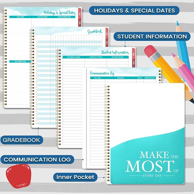 2026-2027 Teacher Planner, Lesson Planner 2026-2027, 8.5" x 11" | July 2026 - Image 6