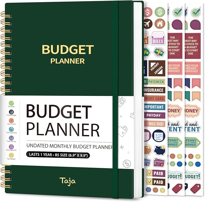 Budget Planner - Monthly Budget Book by Taja