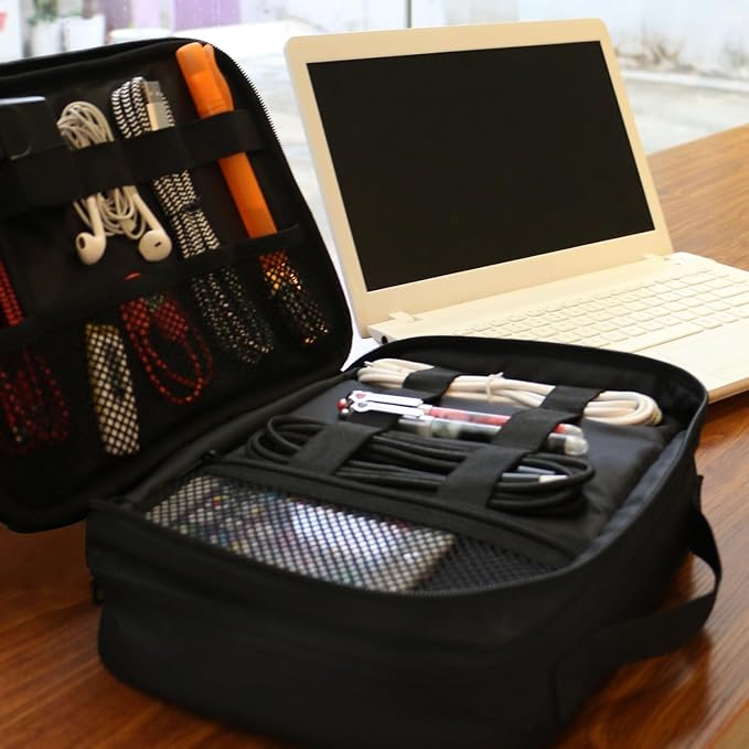 MATEIN Electronics Organizer Travel Case, Water Resistant Cable Organizer Bag - Image 9