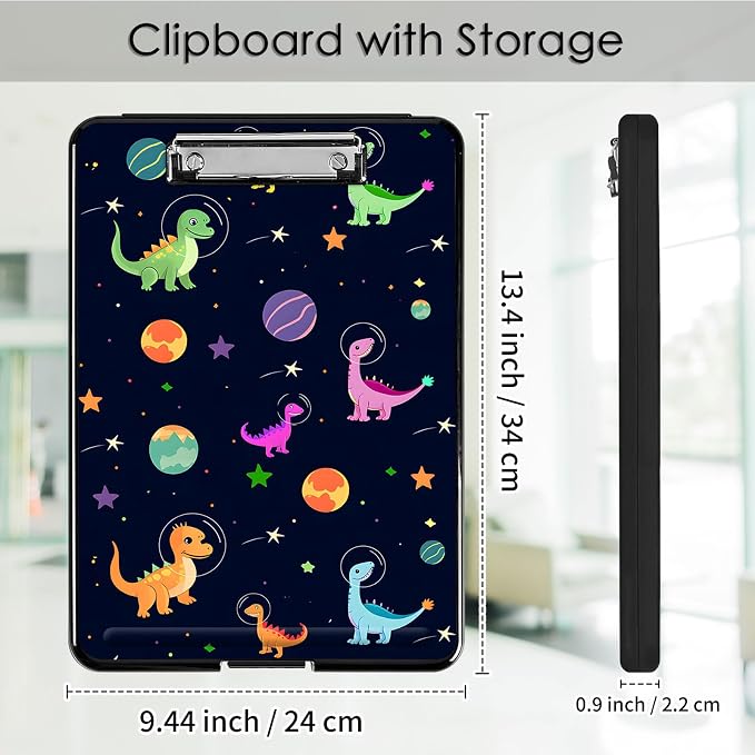 Clipboard with Storage, Office Supplies Nursing Clipboards Folder with Pen - Image 2