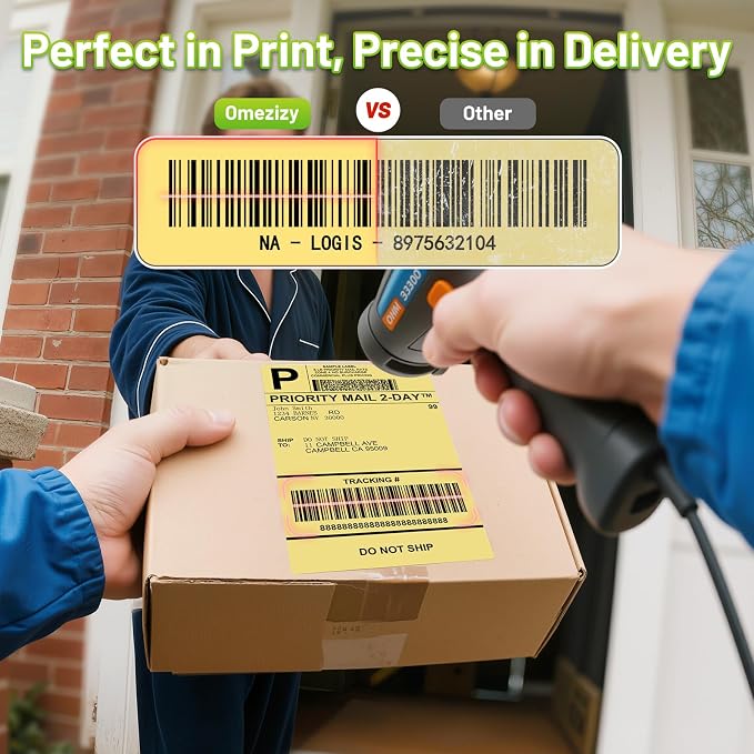 4x6 Thermal Labels, Shipping Address Label | Yellow Labels Compatible - Image 3