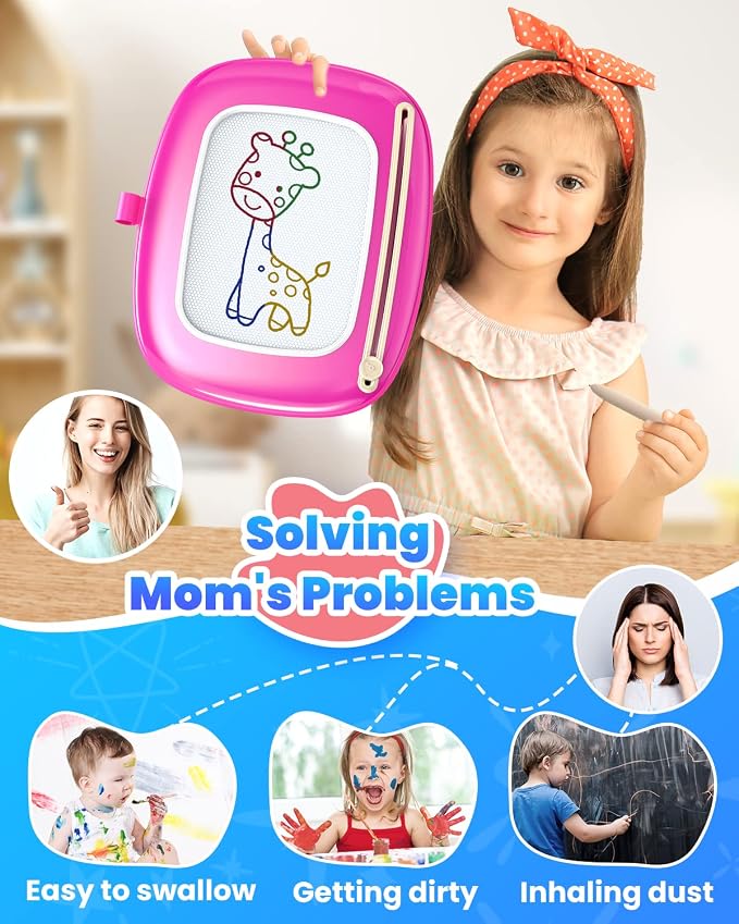 Seimome Magnetic Drawing Board, Toddler Girl Toy - Image 6
