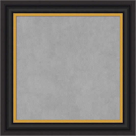 Amanti Art Black Framed Magnetic Board 26x26 Medium Vision Board by AmantiArt
