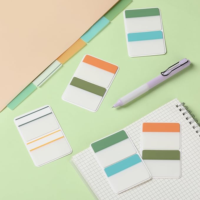 Mr. Pen- Sticky Index Tabs, 500 Pcs, 21 Sets, Colorful Sticky Tabs for Notebooks, Page Markers, Page Tabs for Binders, Page Tabs Sticky Tabs for Books, Notebook Tabs, Book Sticky Tabs for Notebooks-DeskLoop Office