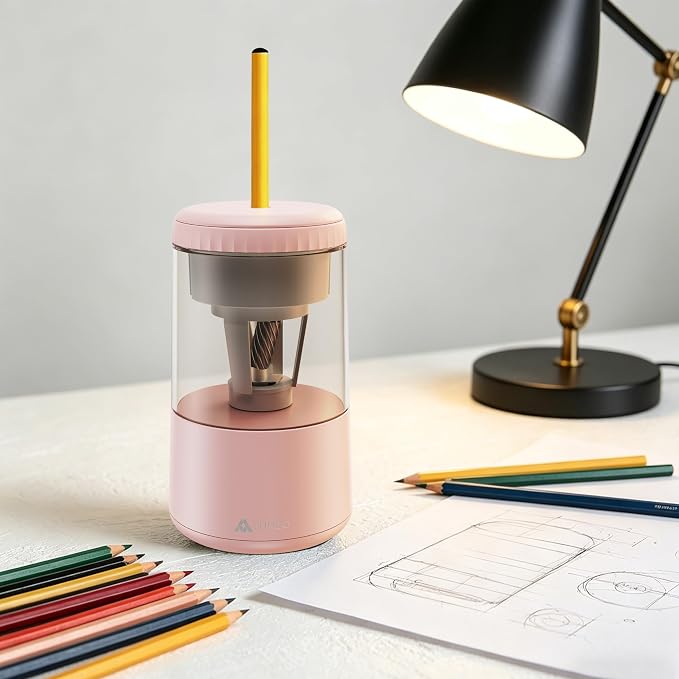 SUNZO Electric Pencil Sharpener, Fully Automatic Sharpener - Image 2