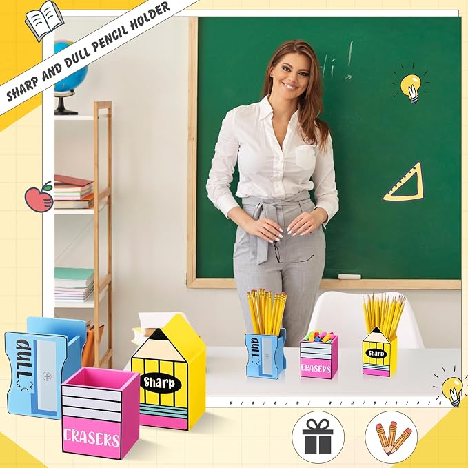 Gilprop 3 Pcs Back to School Sharp and Dull Pencil Holder - Image 5
