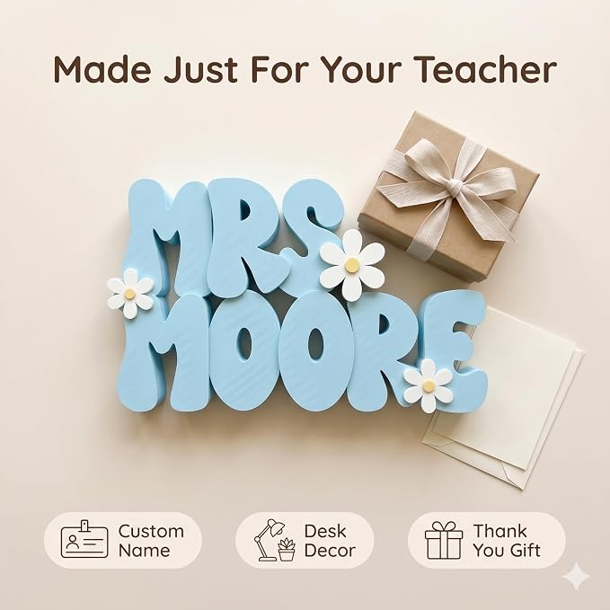 Personalized Teacher Name Plate - Image 5