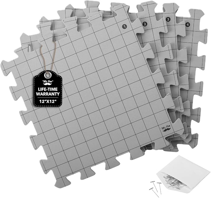 Mr. Pen- Interlocking Blocking Mats, 12” x 12”, 4 Pack by MrPen
