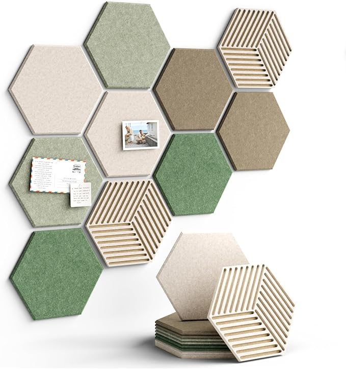 Fluxynara Hexagon Cork Board Alternative by FLUXYNARA