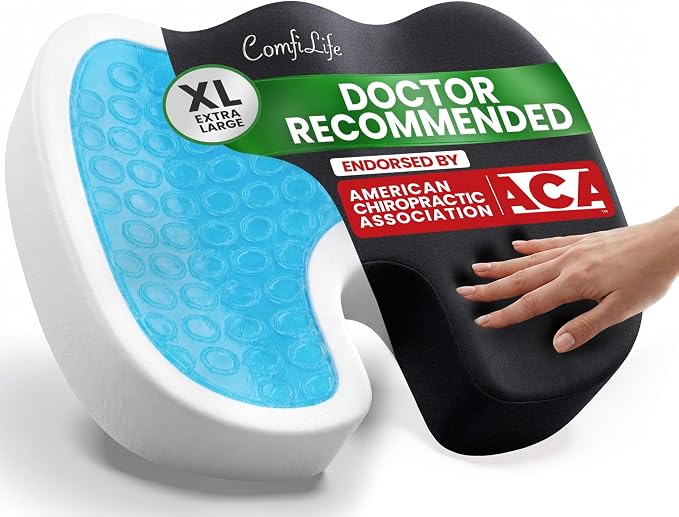 ComfiLife Extra Large Gel & Memory Foam Seat Cushion by ComfiLife