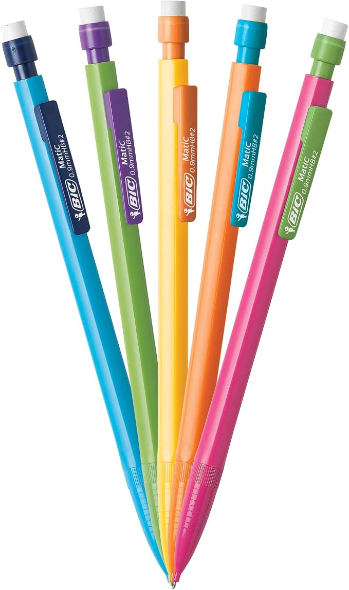 BIC Xtra-Strong Mechanical Pencil, 2 Lead, No Smudge, Colorful Barrel, Thick - Image 3