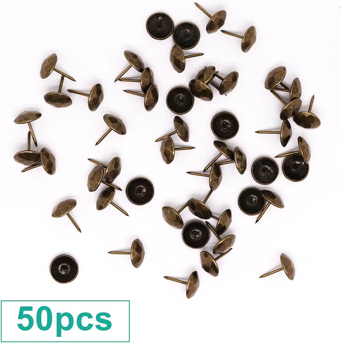 50pcs Upholstery Tacks, Metal Upholstery Nails - Image 3