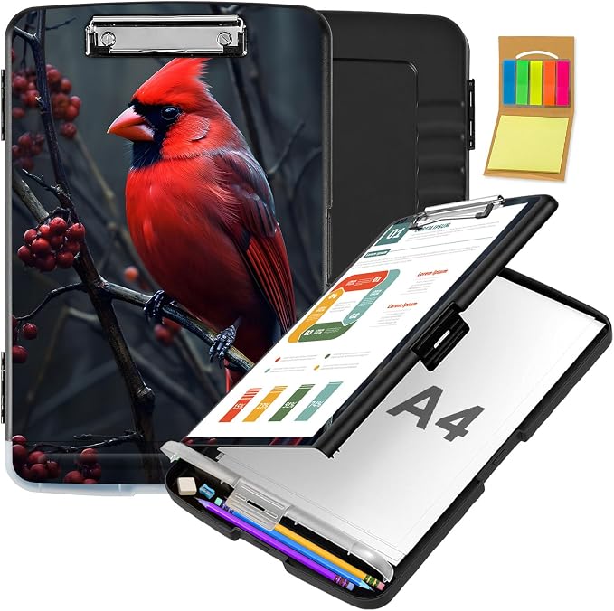 Clipboard with Storage, Office Supplies Nursing Clipboards Folder with Pen by CAPAUNVDA