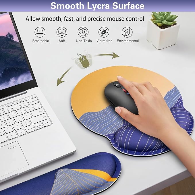 Ergonomic Keyboard Wrist Rest, Mouse Pad - Image 3