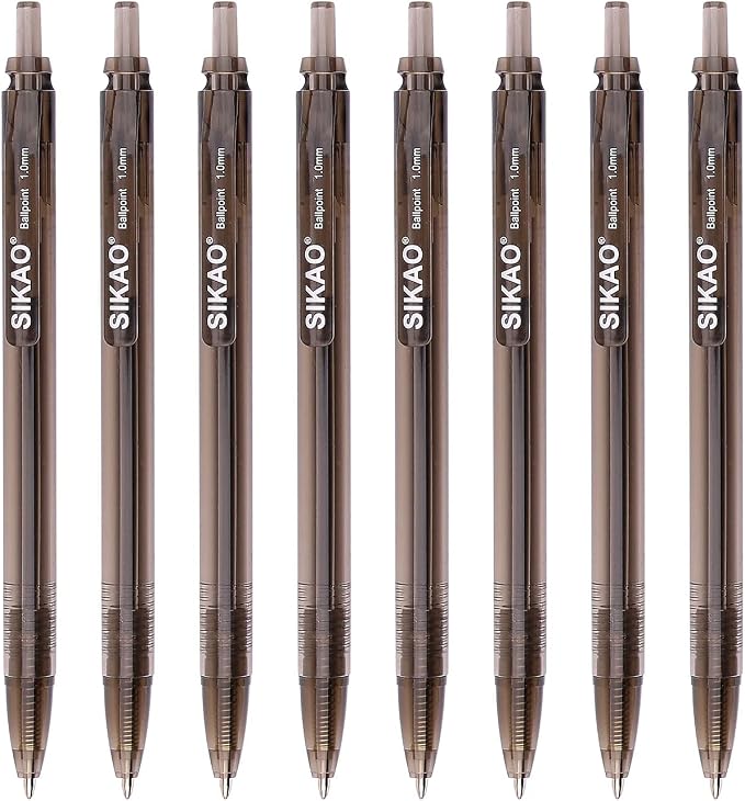 Black Pens Bulk 60 Pack –Smooth Writing 1.0mm Click Black Ballpoint Pens - Image 8