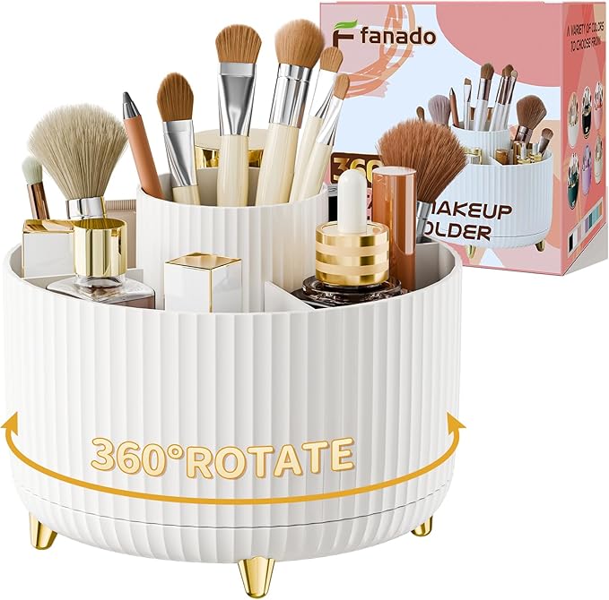 fanado 360° Rotate Makeup Brush Holder Organizer, Makeup Organizers Countertop by Unknown