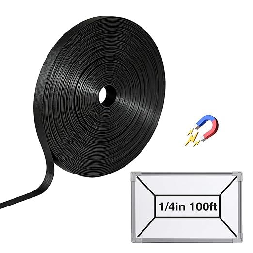 CHUNNIAO Black Magnetic Whiteboard Tape by CHUNNIAOUSMARKET