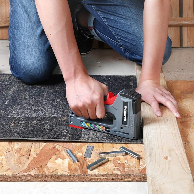 WORKPRO Staple Gun, Manual Brad Nailer - Image 7