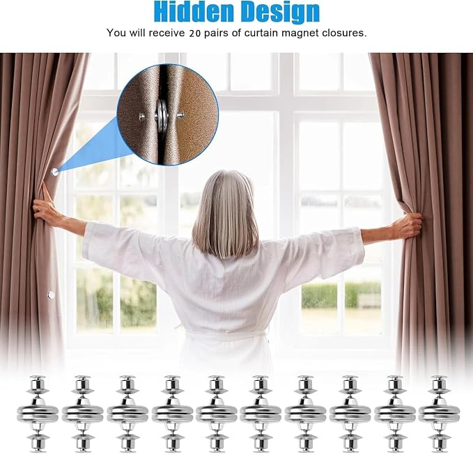 30 Pairs Magnetic Curtain Clips - Image 5
