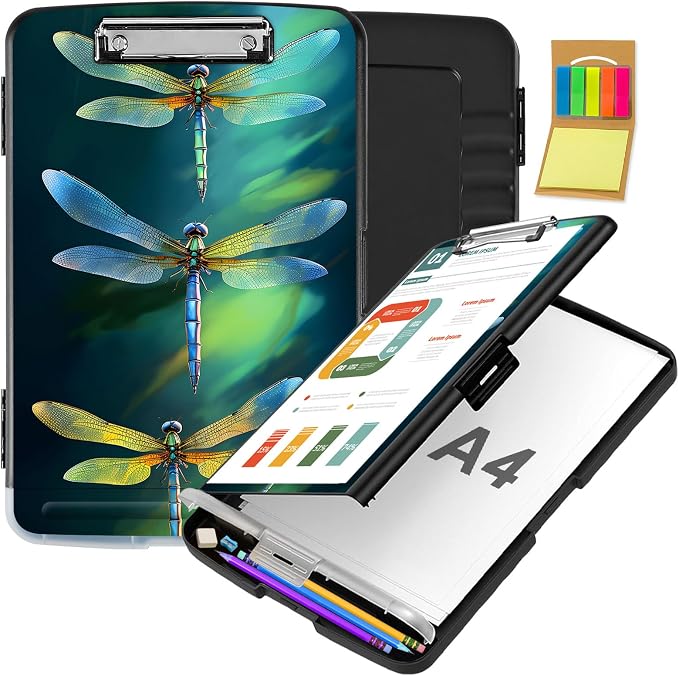 Clipboard with Storage, Office Supplies Nursing Clipboards Folder with Pen by CAPAUNVDA