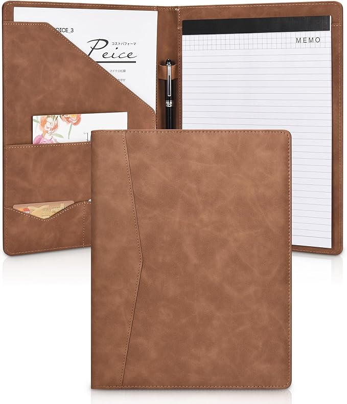 Pacific Mailer Padfolio Portfolio Leather Binder, Interview Legal Document by PacificMailer