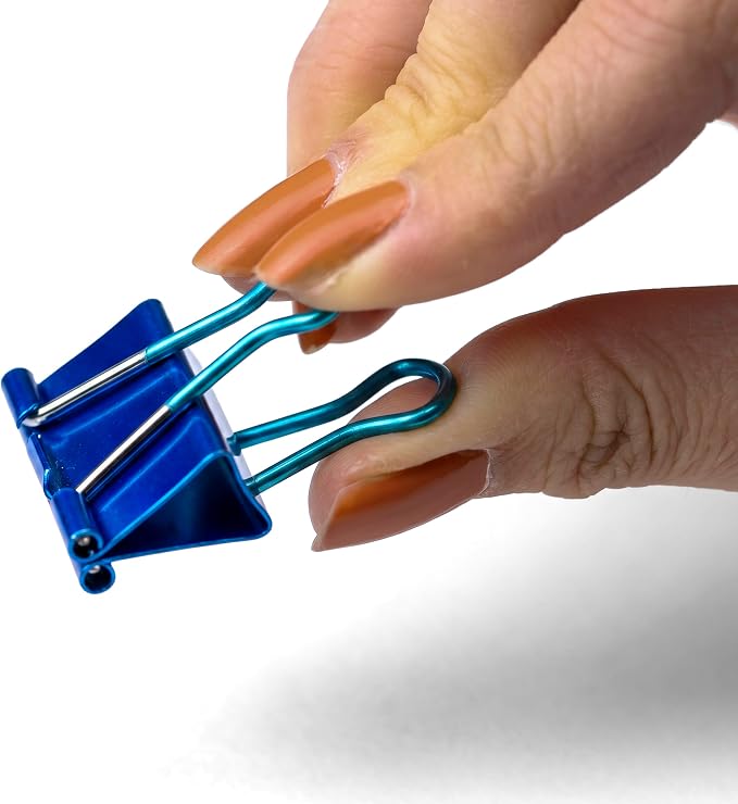 Officemate 31054 Easy Grip Medium Binder Clips, 6 packs of 12 clips each - Image 6