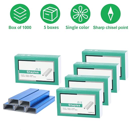 Multibey 5-Pack Blue Staples Bulk Refill - Image 3