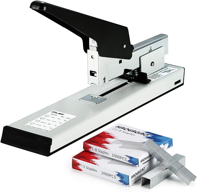 IMLIKE Heavy Duty Stapler with 2000 Staples: 100 Sheets High Capacity Manual by IMLIKE