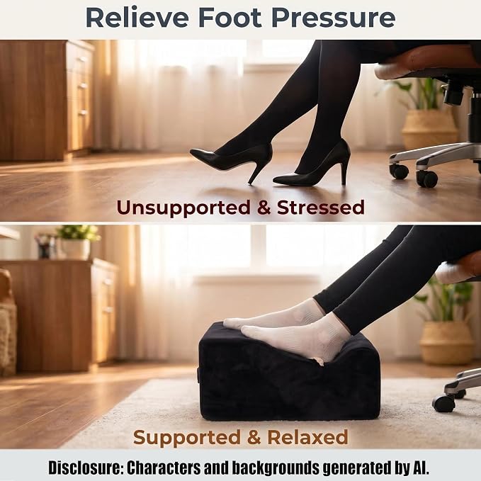 Keep Warm Foot Stool Foot Rest for Under Desk At Work | Office Footrest - Image 6