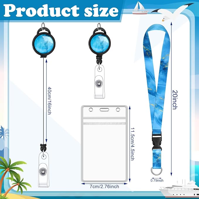 HONSIO 4 Pack Cruise Lanyard for Ship Cards Detachable Lanyards - Image 2