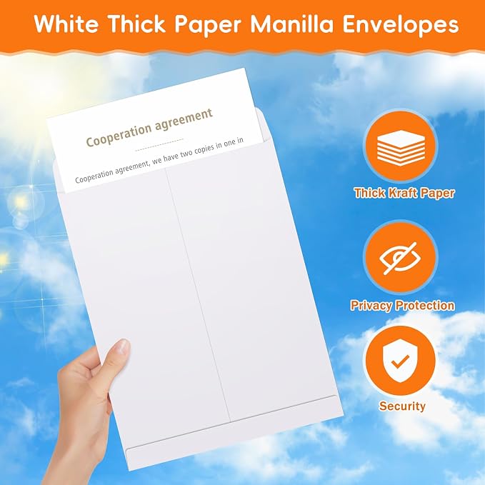 25 Pack Catalog Mailing Envelopes, 9 x12 Inches Self-Seal Manilla Envelopes | 9 - Image 4