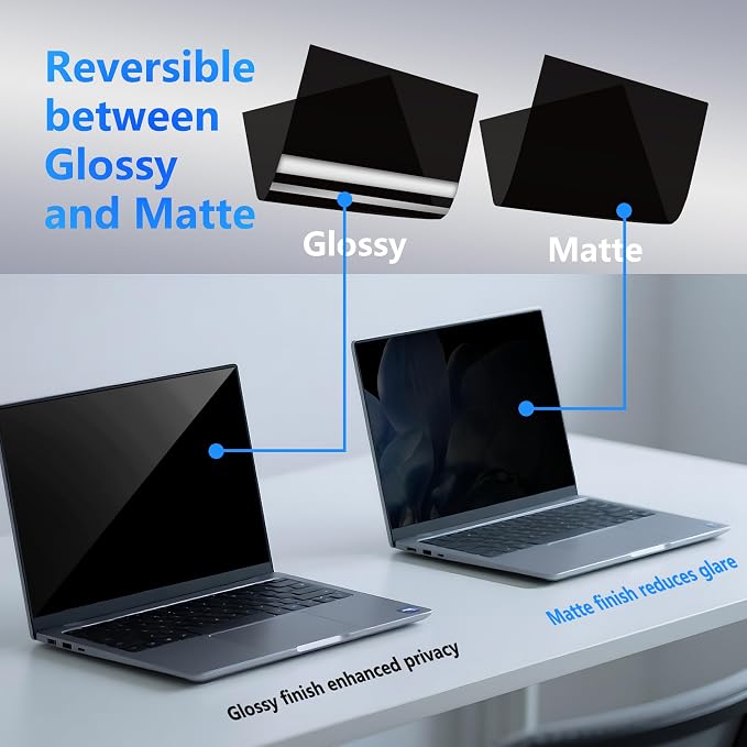 4-Way Laptop Privacy Screen Shield 16 Inch 16:10 Aspect, Removable 360° Privacy - Image 6