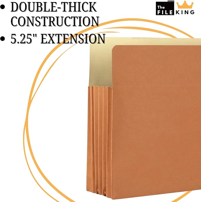 The File King Expanding Accordion File Folder – Letter Size | 5.25” Expansion - Image 4