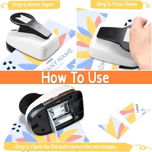 Paper Punches Tag Punches for Paper Crafts Banner Scrapbook Hole Punch 1.9 inch - Image 7