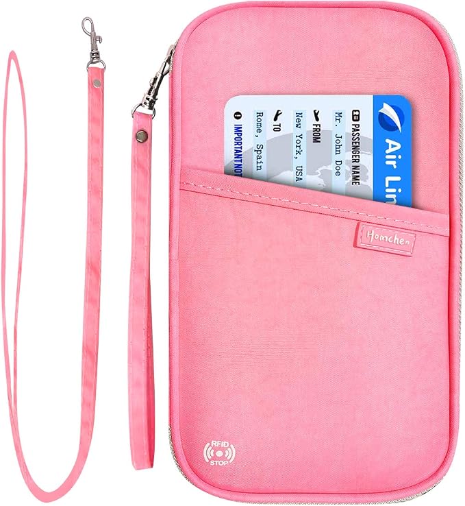 RFID Family Passport Wallet Holder Waterproof, Travel Document Organizer Credit by jiemei