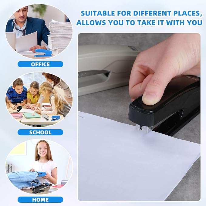 Desktop Stapler School College Office Supplies Portable Durable Staplers - Image 5