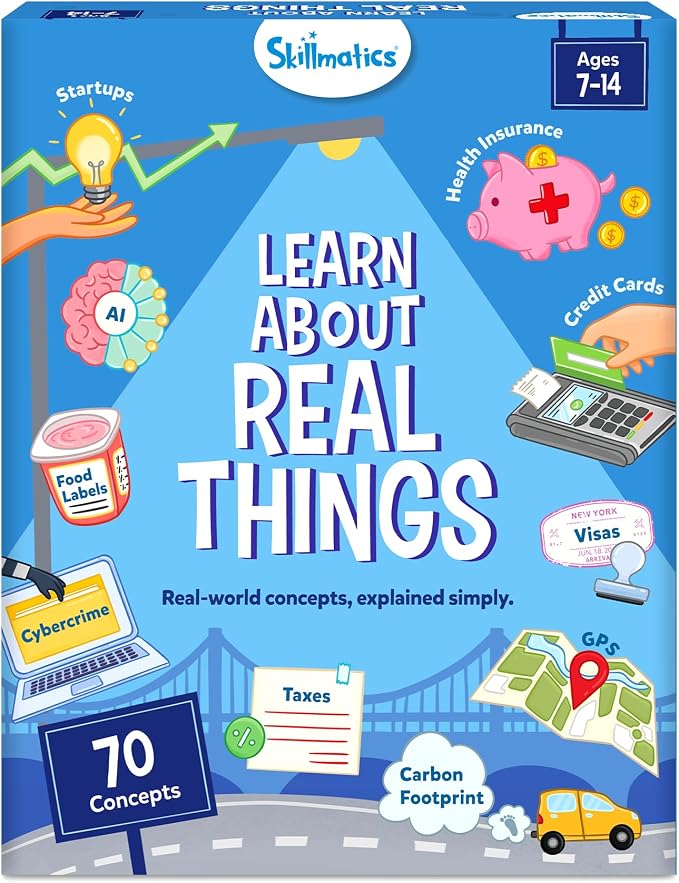 Skillmatics Flashcards for Kids – Learn About Real Things, 70 Cards on Money by Skillmatics