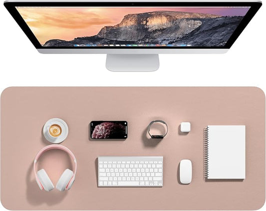 Hsurbtra Desk Pad, 35.5" x 17" PU Leather Desk Mat, XXL Extended Mouse Pad by Hsurbtra