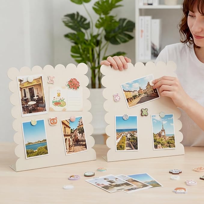 Gueevin 2 Pcs Magnet Board Standing Magnetic Metal Board - Image 2