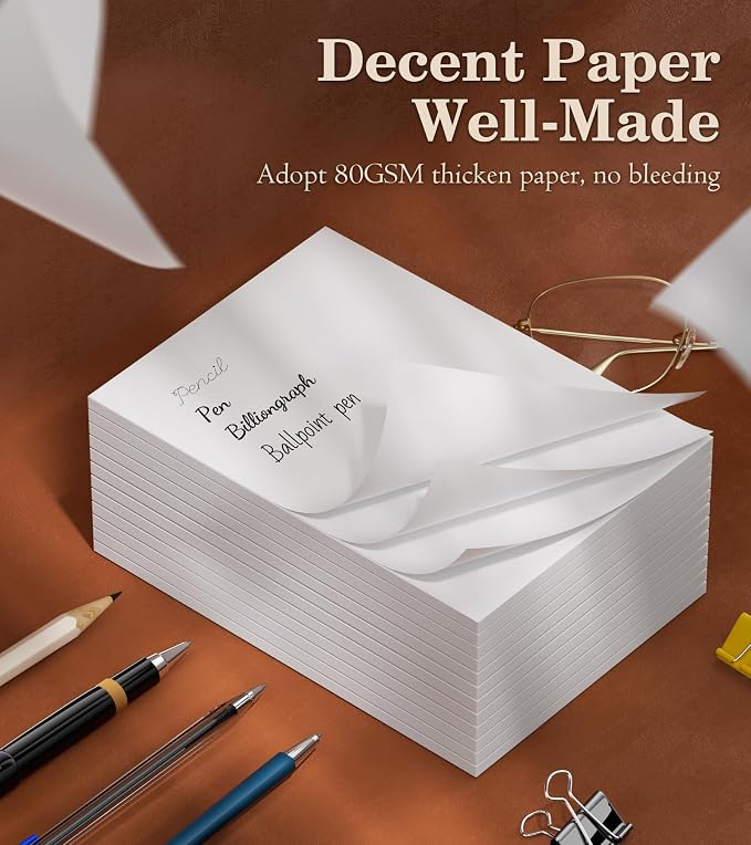 Note Pads 4x6 - Small Memo Pads - 12 Pack Server Note Pads - 50 Sheets Each - Image 4