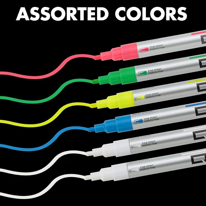 Quartet Dry Erase Markers, Glass Whiteboard Markers, Fine Tip, 6 Pack - Image 5