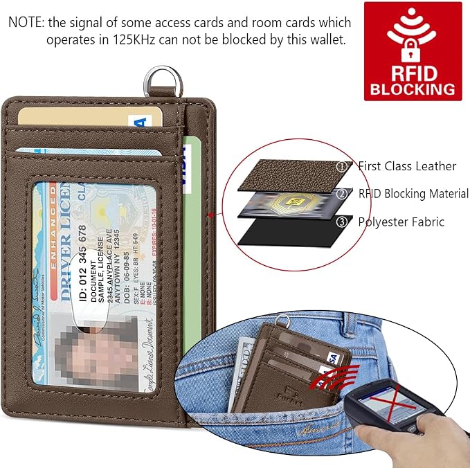 FurArt Slim Minimalist Wallet RFID Credit Card Holder - Image 5