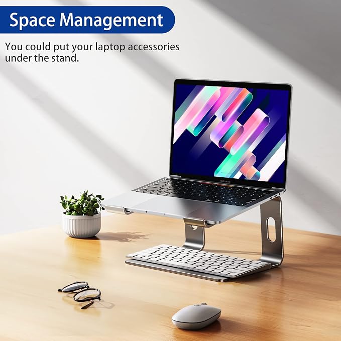 BESIGN LS03 Aluminum Laptop Stand, Ergonomic Detachable Computer Stand - Image 6