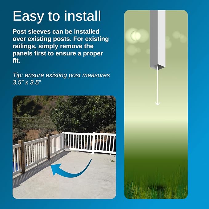 Weatherables 4x4 Post Sleeve – Weatherproof Premium Outdoor Vinyl Post Cover - Image 7