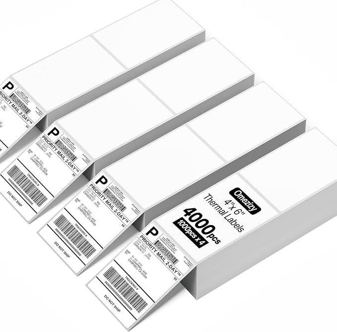 4x6 Thermal Labels, Shipping Address Fold Label by OmezizyLabelPrinter