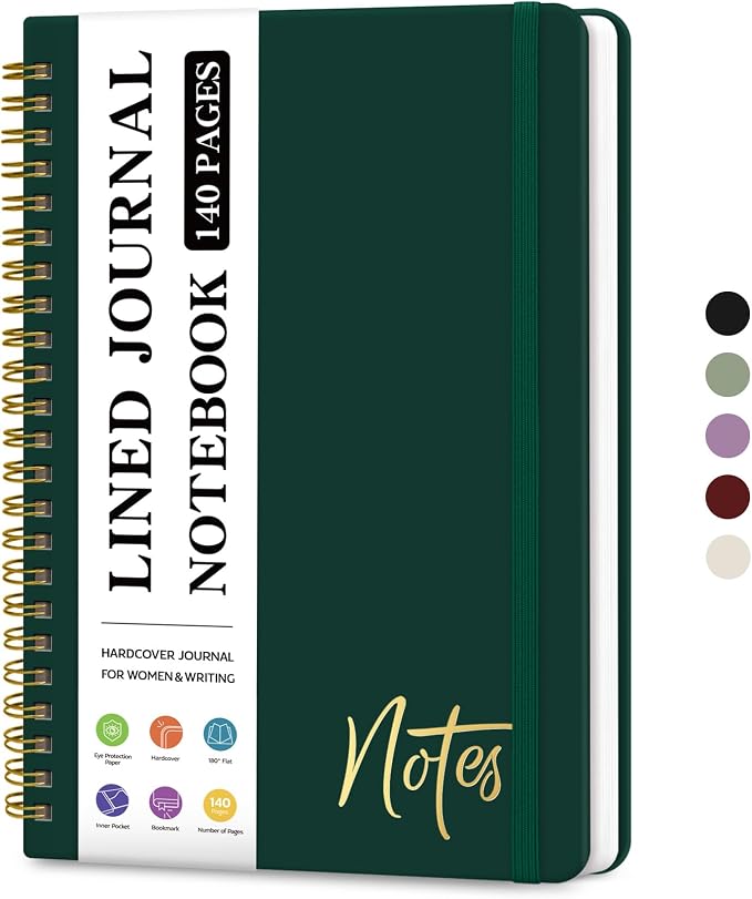 ZOTIA Lined Spiral Journal Notebook by Zotia